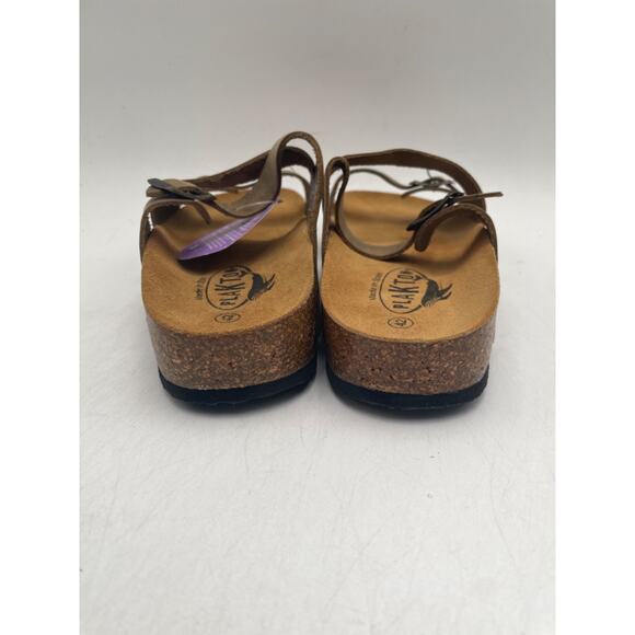 Plakton CP BOLINO 341210 Women's NEW Open-Toe Sandals Brown EU Size 42 - Picture 7 of 11
